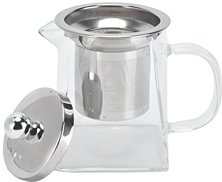Tetera, Elegante Y Ligera Tetera de de Borosilicato Alto Transparente Hermosa para Oficina para Sala de Estar Comedor(#1)