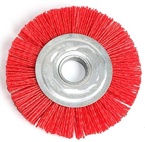 Drahtbürste Winkelschleifer,Nylonbürste 1 stück 5 zoll Nylon Schleifscheibe GRIT Polymer Schleifkabel Zeichnung Rad Polierbürste Holz Entgraten
