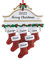 Personalisierte Weihnachtsornamente 2024 Familie mit 2/3/4/5/6/7/8 Socken Benutzerdefinierte Namensgeschenke für Weihnachtsbaum, Weihnachtsbaumanhänger Kreatives 6-köpfige Familie