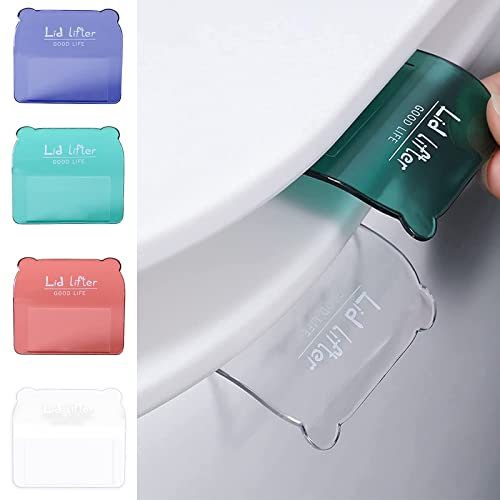 ReignSword 4 Pack Toilet Seat Lifter Opener, Avoid Touching Toilet Cover Handle, Toilet Lid Cover Lifter, Practical Toilet Seat Handle Lifter