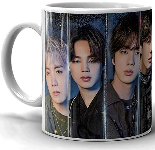 4GIFTSAKE Coffee Mug for FTS BTS Lovers - Vibrant K-Pop Boys Digital Prints - Music Lovers - Gift for BTS Fans - Novelty Coffee Cup with Multicolor Theme