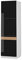 Vicco Herdumbauschrank Fame-Line, Herdschrank, Schwarz Eiche Hochglanz/Weiß, 60 cm