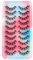 Falsche Wimpern Clear Band Natürlich D Curl Natürliche Cluster Volumen Wimpern Set,10 Paar Natürlich 3D Klebstoff Band KÜnstliche Wimpern (DD5)