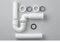 Sifón Laufen, DN40, con conexión de desagüe flexible, para bidé de pie, plástico, H8949750000001