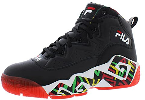 Fila Filacalcio Soccer Cleat für Herren, Schwarz/Jelly Bean/Lemon, 41.5 EU