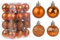 uxcell 24Pcs Bronze 1.18 Christmas Balls Ornaments Shatterproof Ornaments Hanging Baubles for Xmas Trees, Wedding, Party Decorations