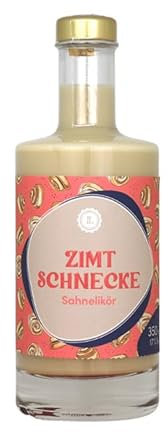 LAUX Zimtschnecken Sahnelikör | Premium Likörspezialität | Zimtig-Sahnig Franzbrötchen | Geschenke für Frauen & Männer | Weihnachtsgeschenke (17% Vol.) (1 x 0,35 l)