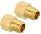 QUARKZMAN 1/4 NPT Maschio x 1/4 NPT Femmina Ottone Tubo Raccordo Esagonale Riduttore Adattatore per Acqua Gas Trasferimento, 2pz