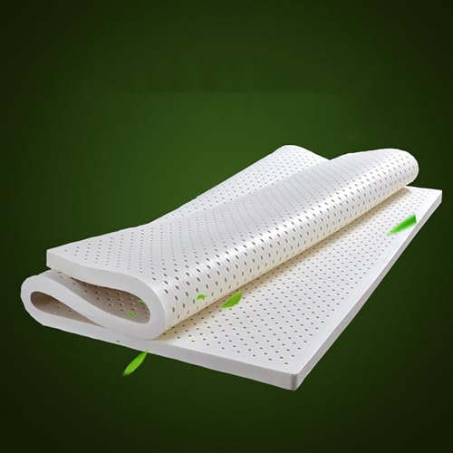 NaKeah 100% natürlicher Latex Bio atmbar und komfortabel, langlebig und Nicht leicht zusammenzubrechen, Matratzen -Top, natürliche Latex -Matratze,2.5cm,180x200cm