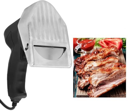 Topyond Elektrisches Schawarma-Messer,80W Elektrische Türkisches Kebab-Messer, Handgehaltener Fleischschneider Mit Dickeneinstellung, Elektrischer Fleischrasierer Und Schneidemesser, EU-Stecker