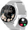 Fitonme Smartwatch Damen mit Telefonfunktion, 1,39 Zoll HD Touchscreen, IP67 Wasserdicht Sportuhr mit SpO2 Pulsuhr Schlafmonitor Schrittzähler, Fitness Tracker Kompatibel mit Android & iOS, Silber