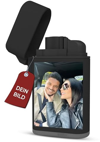 Meinearmbänder Feuerzeug personalisiert mit Gravur – Farbbild Druck – Personalisierte Geschenke für Männer & Frauen – Individuelles Geschenk, perfekt für besondere Anlässe