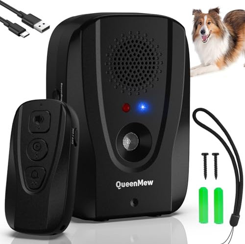 Bubbacare Anti Aboiement Chien avec TéLéCommande, Automatique Et 600 Pieds EntraîNement à Distance 2 en 1 Boitier Anti Aboiement, Enregistrement IntéRieur ExtéRieur éTanche, Alarme Ultrason Chien