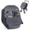Orzbow Winter Regenschutz Babyschale,Universell Autositzbezug für Babys mit Transparente Reißverschluss Fronttür,Seitliche Maschenlöcher,Schutz vor Wind, Schnee und Regen,Maschinenwaschbar,Dunkelgrau