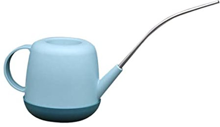 Gießkanne für den Außenbereich Gießkanne for draußen, Gießkanne for drinnen Gießkannen Gießkannen Blumen Gießkanne Kleiner Wasserkocher mit langem Ausguss for Pflanzen im Freien und drinnen 1L Weiß(Bl