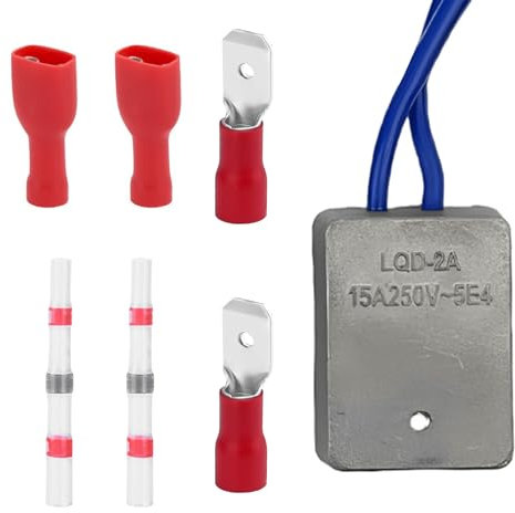 Softstart Modul 230v Set, Sanftanlauf Anlaufstrombegrenzer 15A 230v, Sanftanlauf mit Insallationsset, Anlaufwiderstand Soft Start für Elektrowerkzeuge wie Kreissäge, Handkreissäge, Winkelschleifer