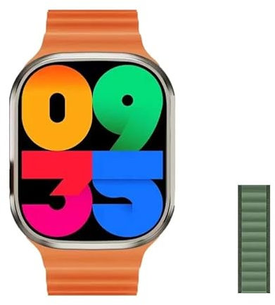 XINDADA HK9 Ultra 2 AMOLED Smart Watch Men HK8 Upgraded ChatGPT NFC Smartwatch 2GB ROM Dynamic Island Ai Watch Face for Android iOS 2024 (Apline Green)