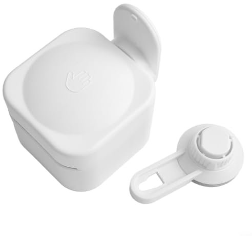 Portasapone in ABS impermeabile e a prova di umidità con dispenser di sapone a ventosa a pressione (bianco)