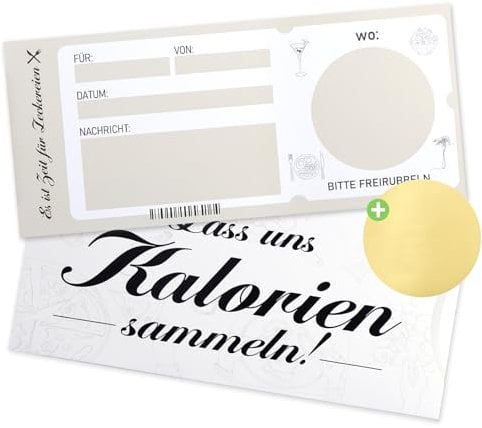 Gutschein zum selbst ausfüllen mit Rubbelsticker, Gutschein Restaurant, Hülle, Karte und Rubbelsticker, Restaurantgutschein, Essensgutschein, Restauranteinladung, personalisiertes Rubbellos