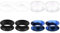 JENCVNL 4 Paires Écarteur d Oreilles, Bouchons d'Oreille Silicone Piercing Tunnel Jauges en Double Élargisseur d’Oreille Tunnel pour Homme Femme, 6-25mm (Plusieurs couleurs, 16mm)