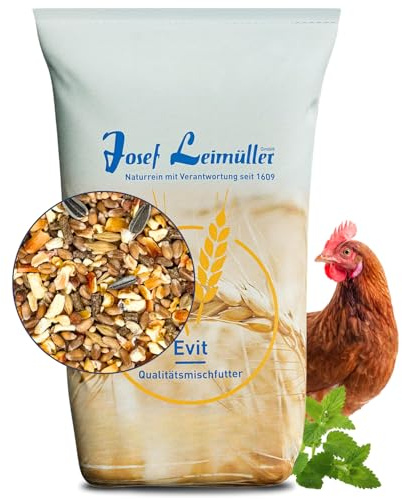 Leimüller Anti-Stress Hühnerfutter gegen Milben 25kg Hühner Legehennen Eier | Mit Zitronenmelisse & Magnesium, reduziert Aggressivität, Körnerfutter, 100% gentechnikfrei