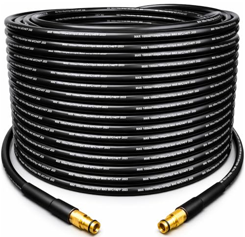 25M High Pressure Washer Replacement Hose for Karcher K Series K2 K3 K4 K5 K7,Heavy Duty Extension Pipe with Quick Connect System,Anti-Twist Jet Wash Hose for Car,Patio & Garden Cleaning