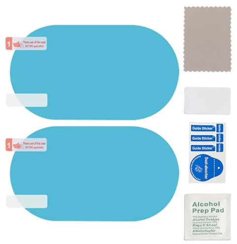 Car Mirror Waterproof Film – Nano-Coating Protective Sticker, Clear Safety Shield, HD Driving Protection | Rearview Mirror Guard, Anti-Fog Transparent Film, Accessory for Rain Snow Foggy Conditions