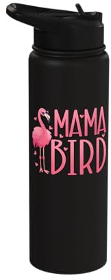 Flamingo Mama Bird Flamingo Mom Flamingo Stainless Steel Insulated Water Bottle