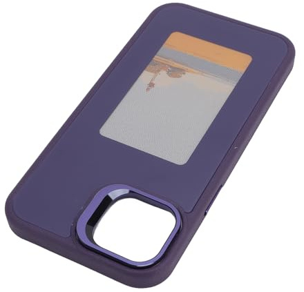 Topiky Custodia per Telefono Ink Screen con Smart NFC per Personalizzazione Fai da Te, Protezione TPU Antigoccia per 14 Plus, Design Sottile (viola scuro)