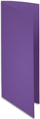 EXACOMPTA Paquet de 100 sous-chemises Rock's en carte 80 g, coloris violet