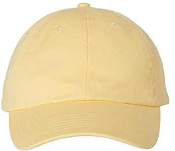 Valucap - Adult Bio-Washed Classic Dad Hat - VC300A - Adjustable - Butter