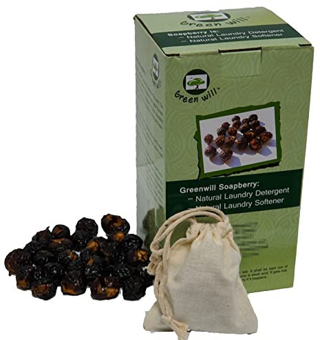 GREENWILL 1.5 libras de jabón orgánico dessembrado/nuez de jabón con bolsa de lavado