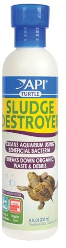 API TURTLE SLUDGE DESTROYER Aquarium Cleaner and Sludge Remover Treatment 8-Ounce Bottle