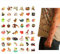 Oblique-Unique® Tattoo Set 48 Stück Kindertattoos Leuchten im Dunkeln