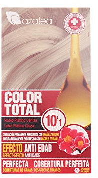 ALEA - Tinte Pelo Mujer - Color Total - Nº 10.1 - Color Rubio Platino Ceniza - Coloración Permanente en Crema - Aceite Argán y Tsubaki - Cobertura Total de Canas - Aclara 3 Tonos en Cabellos Naturales