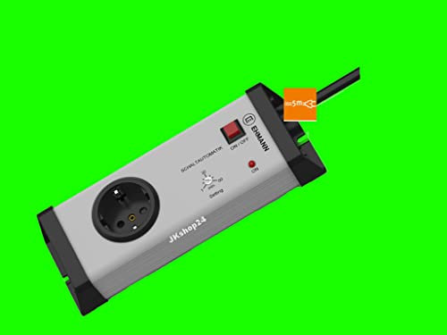 1-Fach Sicherheits-Steckdosenleiste Zeitschaltung 1-60 Min. mit 5,0m-Zuleitung | Zeitschalter/Zeitschaltuhr Vario-Linea Zeitschalt-Steckdose | max. 250 V ~, 50 Hz, 16 A, 3.600 W | 0217x00012a05