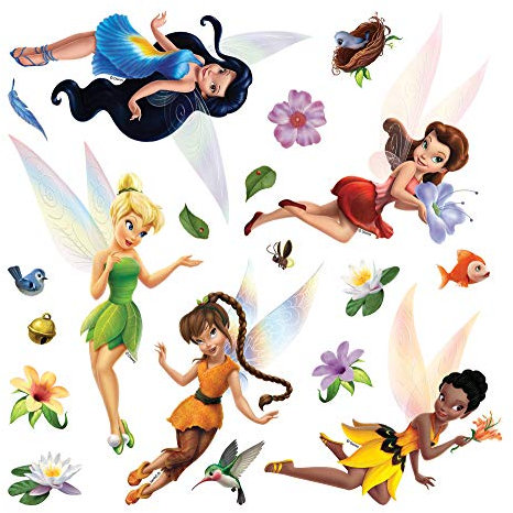Disney Feen Kinderzimmer Wandstickers, mädchen Wandtattoo ädchen deko von AG Design 30 x 30 cm | DKS 1096