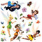 Disney Feen Kinderzimmer Wandstickers, mädchen Wandtattoo ädchen deko von AG Design 30 x 30 cm | DKS 1096