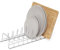 simplywire - Rastrelliera per piatti/teglie/coperchi per padelle - Organizer per credenza da cucina - Cromato