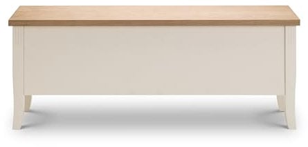Julian Bowen Davenport Storage Bench, Oak/Ivory