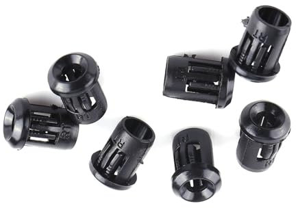 LED Lamp Socket Diode Holder 50Pcs, Plastic Black Clip Bezel Mount Useful 3mm 5mm 8mm (3mm)