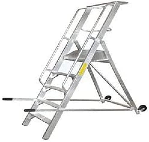 Scala alluminio doppia c/ruote e piattaforma 5 gradini Castello 05 MARCHETTI