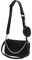 AMHDV Damen Mehrzweck-Umhängetasche, kleine Umhängetasche, modische 3-in-1-Handtasche mit ReiÃŸverschluss und Münzbörse, Schwarz (01-schwarz), Small