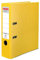 Herlitz® Q.File Ordner für Dokumente A4 | 8cm Rücken | Wendeschild | 2-Ring-Mechanik mit Druckleiste | Strapazierfähiger PP Folie beschichtete Beschläge | Gelb