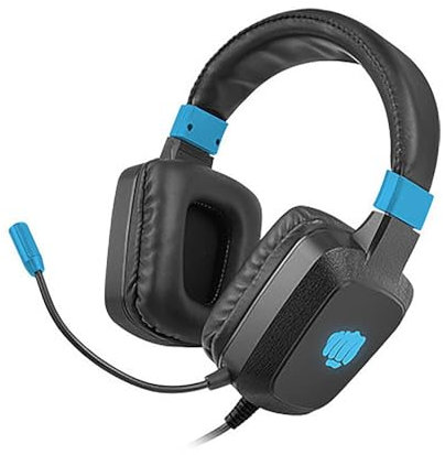 FURY Raptor RGB Gaming Headset 2.0 with Microphone and Volume Control with RGB Backlight, Black/Blue