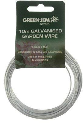 Green Jem 10m 1.5mm Galvanised Garden Wire