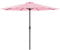 Sombrilla Sonn 300 x 230 cm con Manivela para Jardín Patio Terraza Balcón Repelente al Agua Parasol Vara de Acero Rosa Pastel