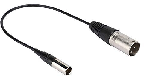Mini cable de audio macho XLR de 3 pines, para cable de audio Canon, conector adaptador de cable macho Mini XLR de 3 pines, para varias cámaras, micrófonos