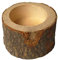 ZHONGJIUYUAN 5-Pack 55x52mm Natural Pine Wood Tree Branch Wooden Candle Holder Handmade Candlesticks for Home Decoration, Succulent Plant Birch Bark Holder