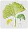FINGERINSPIRE Ginkgo Blatt Schablone 30x30cm Plastik Gingko Blätter Zeichnung Malerei Schablonen Schablonen Sets für Malerei, Backen, Kunsthandwerk, Wände, Möbel